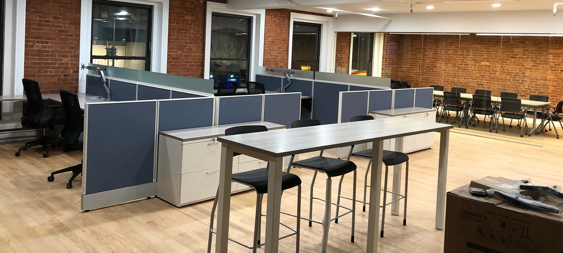 Completed commercial office installation by Executive Office Installations